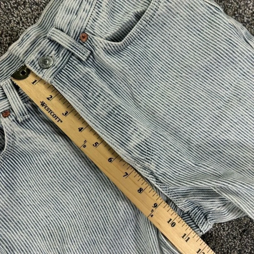 Vintage Levis 501XX Button Fly High Waisted Jean Women Hickory Stripe Denim READ - Picture 10 of 13